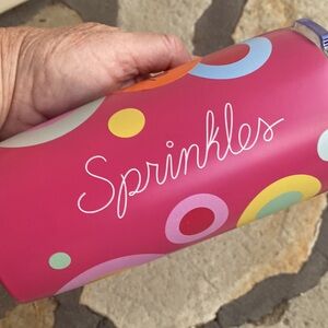 Sprinkles NWOT Insulated 20 oz. Stainless Pink & Yellow Tumbler great for H2O